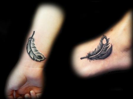 Tattoos - Yin Yang Feathers - 111815